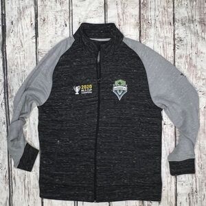 Seattle Sounders 2020 World Cup MLS Soccer Zip Up Coat Jacket Futbol Mens